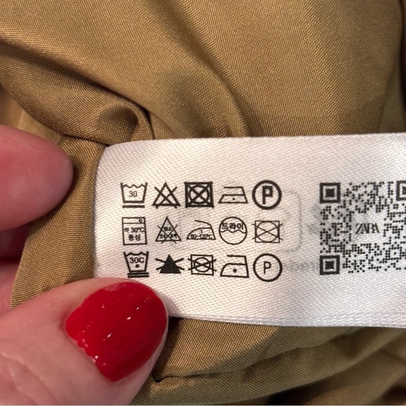 NWOT Zara Mini SHORT BOMBER DRESS,  in Olive/Tan, Small, Jacket, - Picture 10 of 15